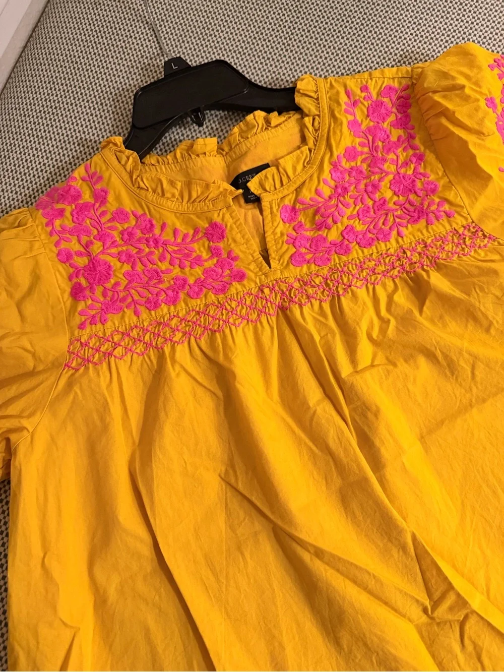 J. Crew mustard yellow